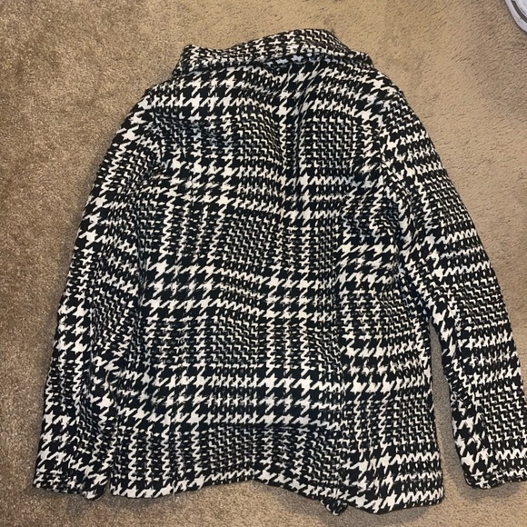 Mejane Black and White Peacoat - Picture 3 of 3